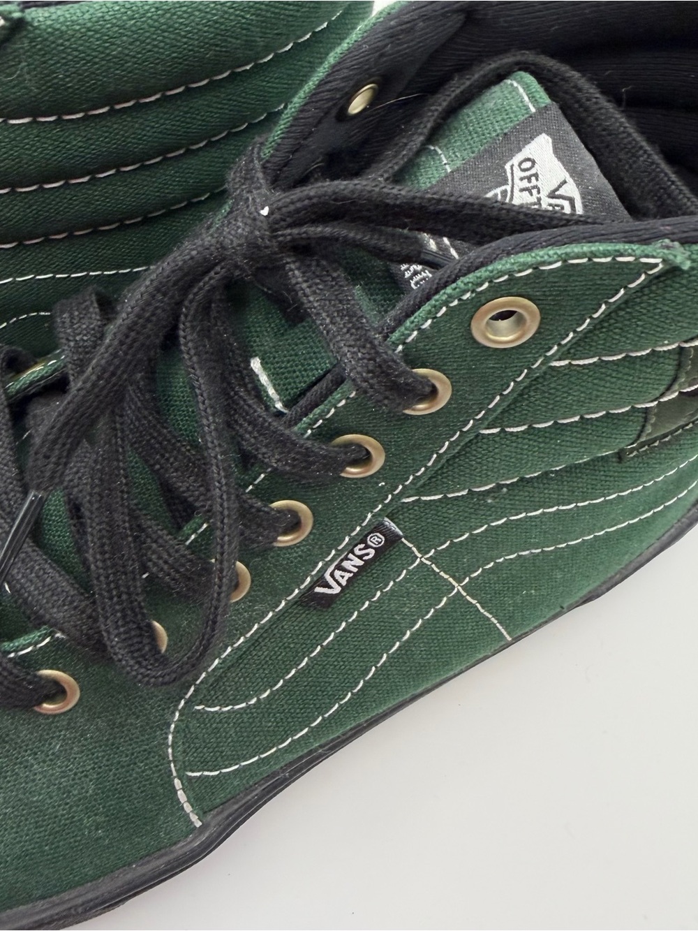 Vans x DAK PopCush BMX Sk8-Hi Green Black Men’s Size 10.5 Streetwear Grunge - Picture 6 of 10